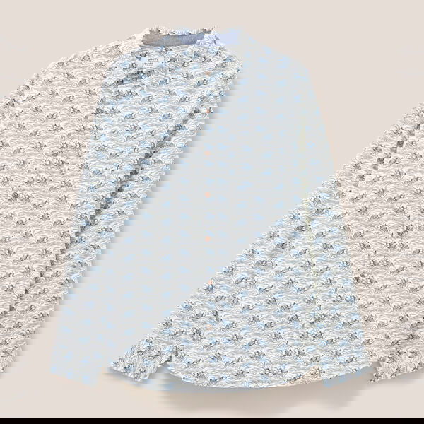 White Stuff Mens Duck Printed Shirt Natural White