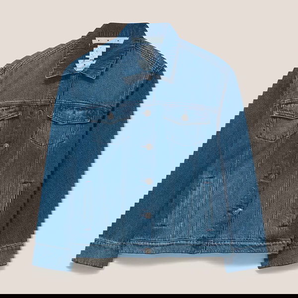 White Stuff Dayton Denim Jacket Mid Denim