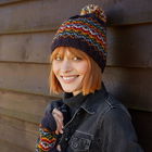 Pachamama Clifden Fine Knit Bobble Beanie Charcoal