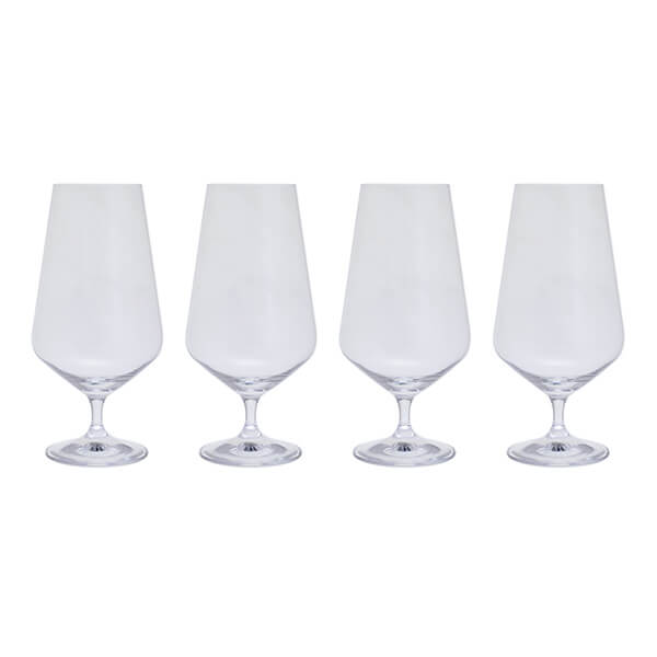Dartington Cheers! Set Of 4 Stemmed Beer Glasses