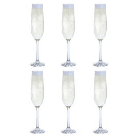 Dartington Six Set Of 6 Flute Glasses