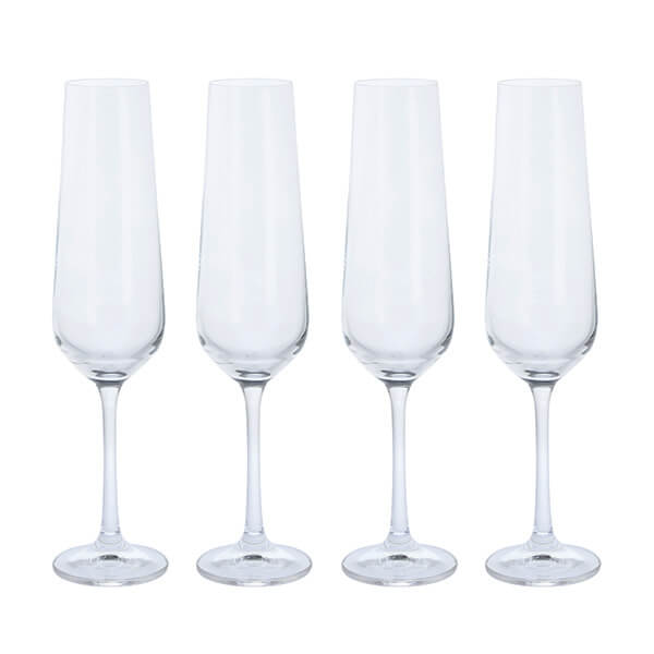 Dartington Cheers! Set Of 4 Flute Glasses