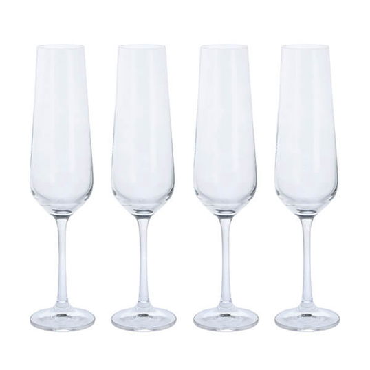 Dartington Cheers! Set Of 4 Flute Glasses