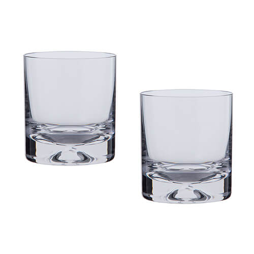 Dartington Dimple Set Of 2 Old Fashioned Tumblers