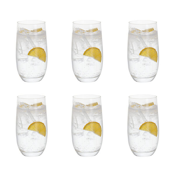 Dartington Six Set Of 6 Highball Glasses