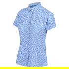 Regatta Women`s Mindano VI Short Sleeve Shirt Sonic Blue Ditsy Size 10