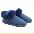 Heavenly Feet Navy Montana Premium Memory Foam Slippers Size L