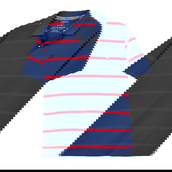 Joules Mens Navy Red Stripe Filbert Polo Shirt Size XXL