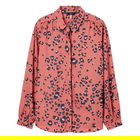 Joules Red Leopard Kalina Concealed Placket Shirt Size 12