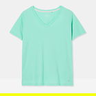 Joules Turquoise Emily V Neck T-Shirt Size 18