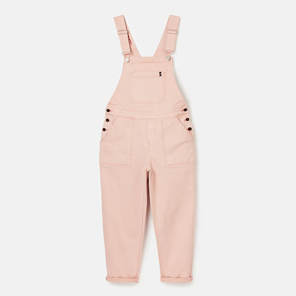 Joules Pink Rampling Straight Leg Dungaree Size 14