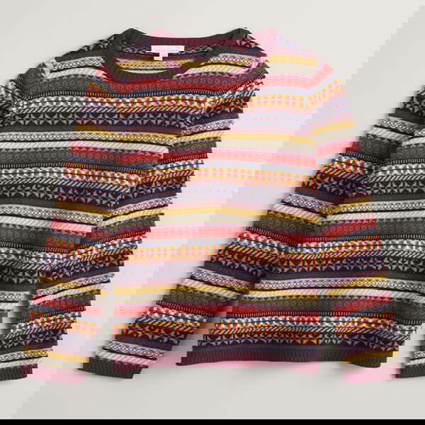 Seasalt Percella Cove Jumper Float Burnt Wood Multi