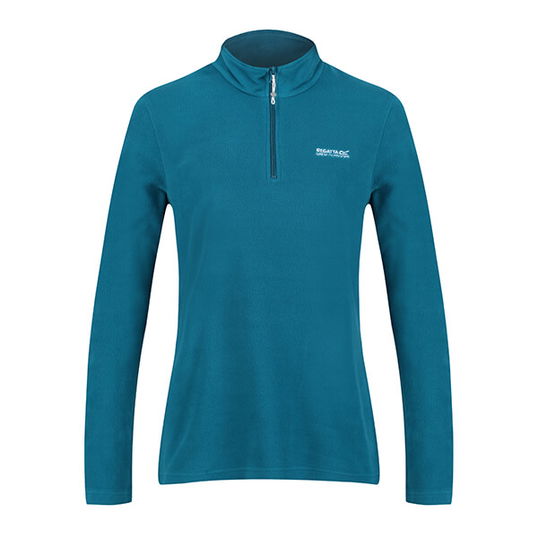 Regatta Womens Sweethart Lightweight Half Zip Fleece Pagoda Blue Size 12
