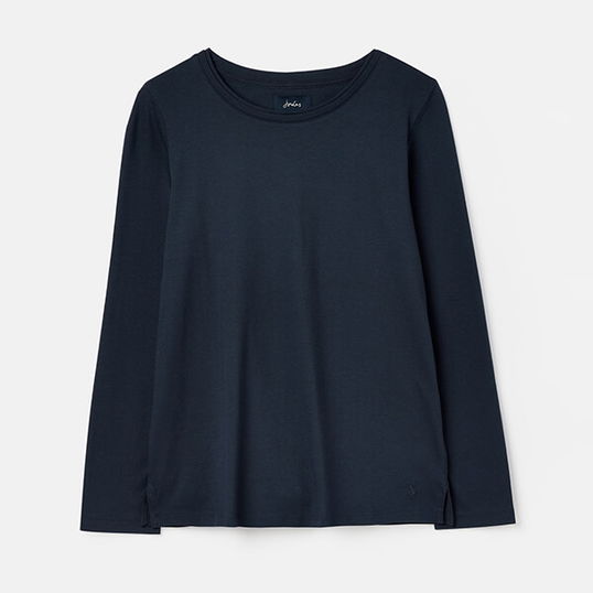 Joules French Navy Holly Crew Long Sleeve Top Size 14