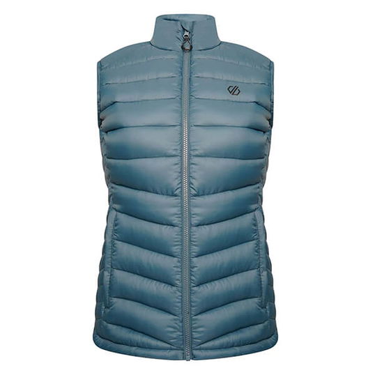 Dare 2b Womens Deter Waterproof Padded Gilet Orion Grey Size 14