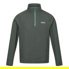 Regatta Mens Montes Lightweight Half Zip Fleece Sea Pine Black Size S