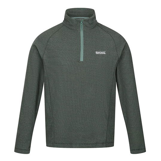 Regatta Mens Montes Lightweight Half Zip Fleece Sea Pine Black Size S