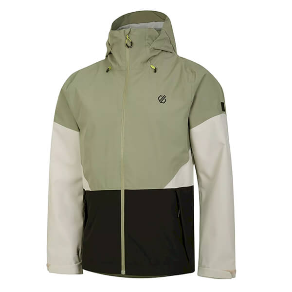 Dare 2b Mens Terrain Waterproof Jacket Oil Green Black Size XL