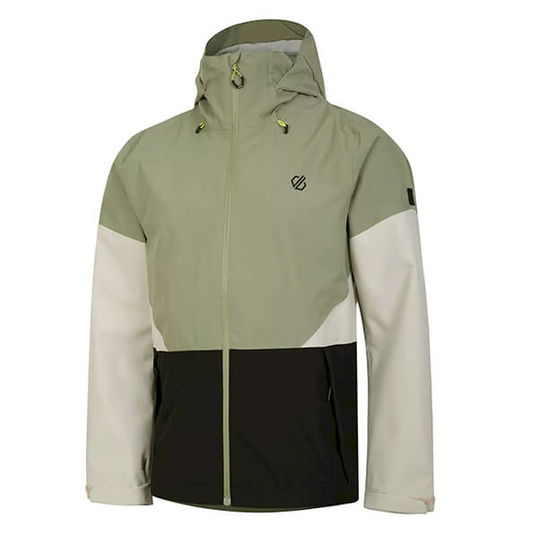 Dare 2b Mens Terrain Waterproof Jacket Oil Green Black Size XL