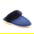 Heavenly Feet Fireside Navy Slippers Size M