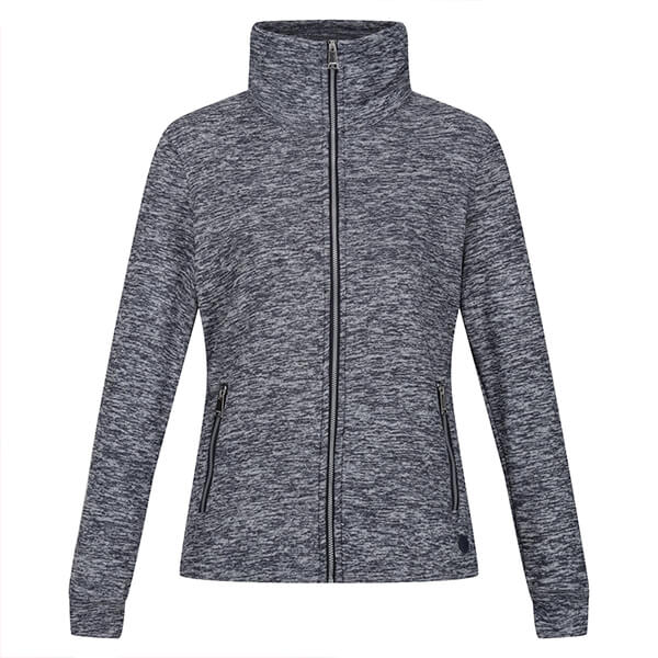 Regatta Womens Azaelia Full Zip Fleece Navy Marl Size 10