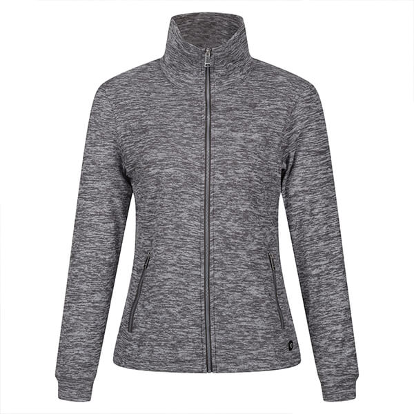Regatta Womens Azaelia Full Zip Fleece Dark Grey Marl Size 16