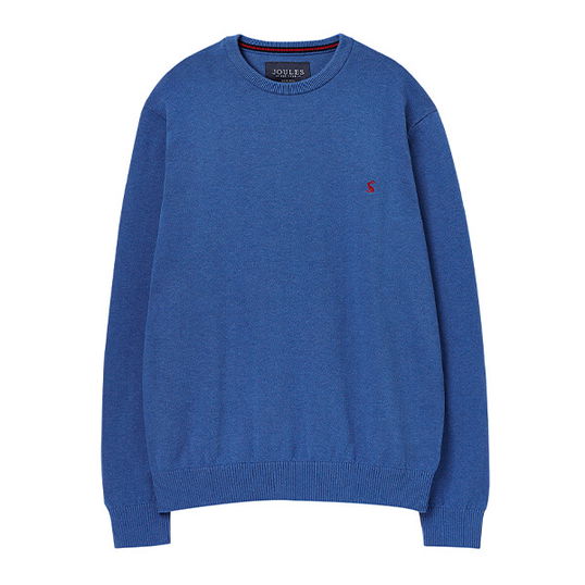 Joules Mens Blue Marl Jarvis Crew Neck Jumper Size M