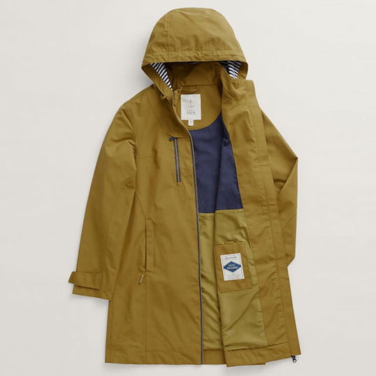 Seasalt Coverack Coat Oak Size 12