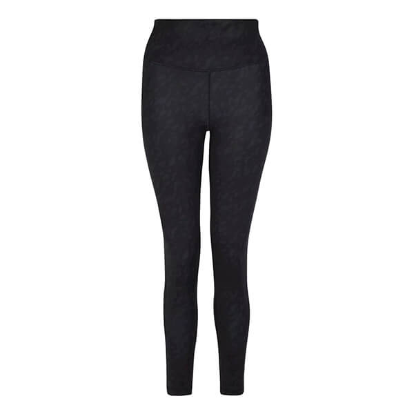 Dare 2b Womens Influential Leggings Black Leaf Flow Size 10