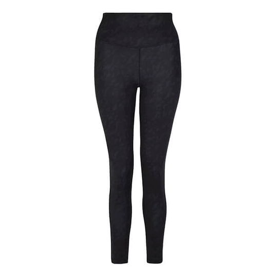 Dare 2b Womens Influential Leggings Black Leaf Flow Size 10