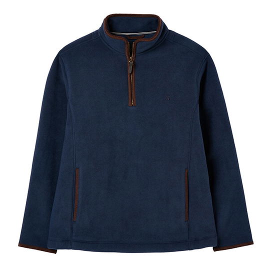 Joules Marine Navy Coxton Quarter Zip Fleece Sweatshirt Size L