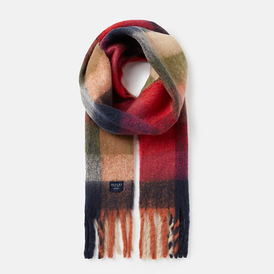 Joules Multi Gingham Folley Scarf