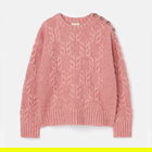 Joules Pink Pippa Cable Knit Jumper