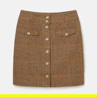 Joules Brown Houndstooth Avery Tweed Skirt
