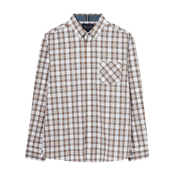 Joules Mens Cream Check Goodridge Shirt