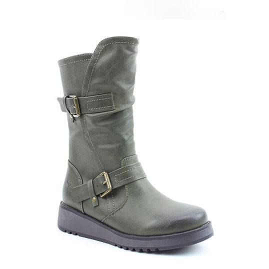 Heavenly Feet Khaki Hannah4 Boots Size 8