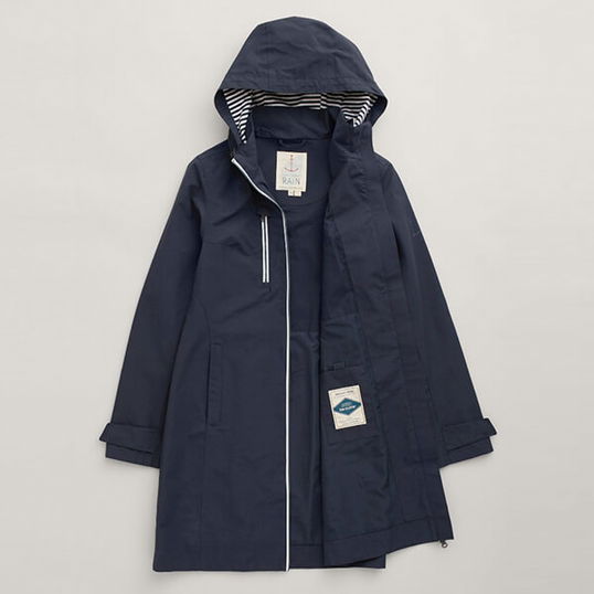 Seasalt Coverack Coat Midnight Size 14