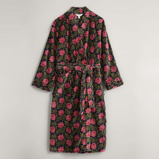Seasalt Hushing Gown Tossed Blooms Maritime Size M
