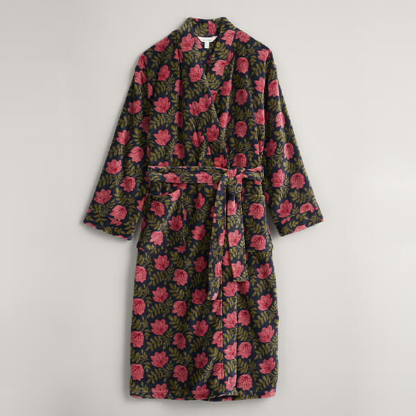 Seasalt Hushing Gown Tossed Blooms Maritime Size XL