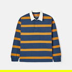 Joules Blue Yellow Stripe Onside Rugby Shirt Size L