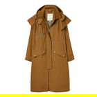 Joules Eagle Brown Canter Long Wax Jacket Size 12