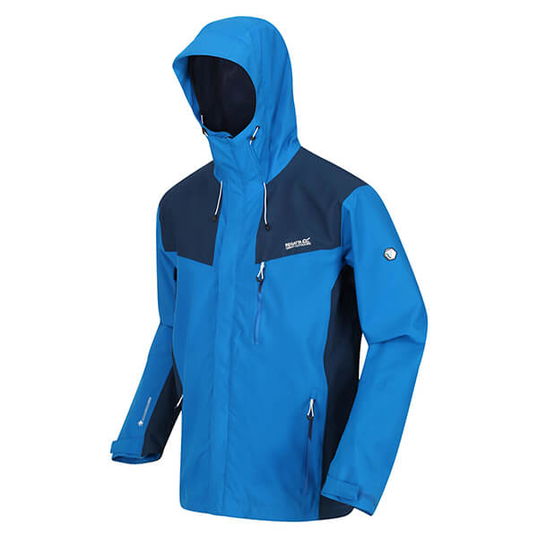 Regatta Men`s Birchdale Waterproof Jacket Imperial Blue Moonlight Denim Size XXL
