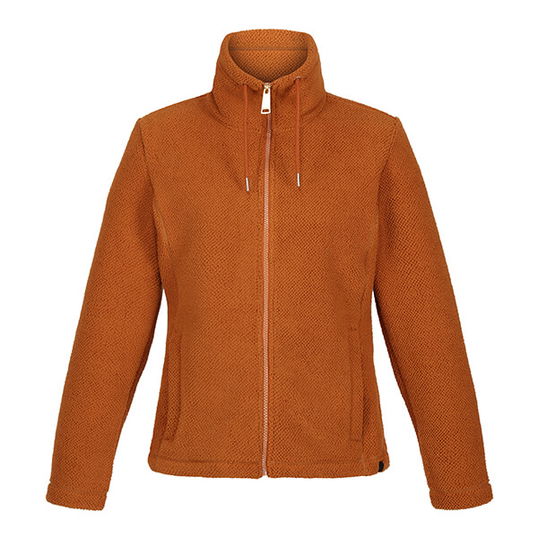 Regatta Womens Kizmit Full Zip Jumper Copper Almond Fluffy Size 18