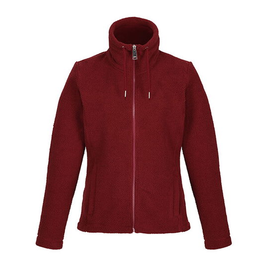 Regatta Womens Kizmit Full Zip Jumper Cabernet Fluffy Size 20