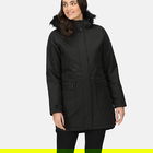 Regatta Womens Sabinka Fur Trim Parka Jacket Black Size 16