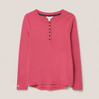 White Stuff Hailey Henley Pyjama Top Deep Pink Size S