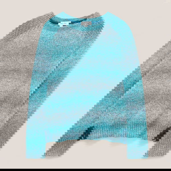 White Stuff Space Dye Jumper Teal Multi Size 8