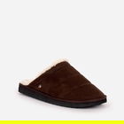 Brakeburn Mens Dark Brown Quilted Slipper Size 12