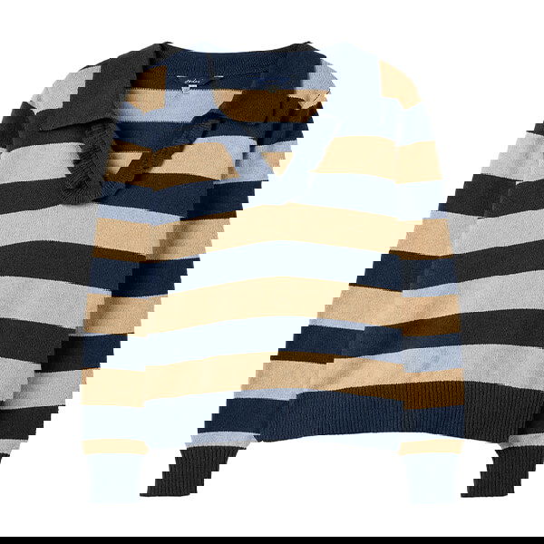 Joules Oat Stripe Maddie Striped V Neck Jumper Size 12