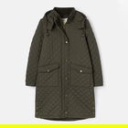 Joules Heritage Green Chatsworth Long Diamond Quilt Coat Size 20
